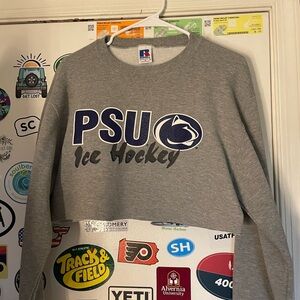 Cropped Penn state ice hockey hoodie